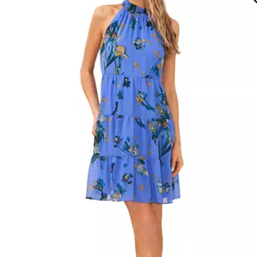 CECE
Women's Sleeveless Ruffled  Printed Dress
